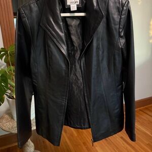 East 5th Black Leather Jacket